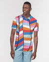 Rainbow Men's Slim Fit Short Sleeve Polo