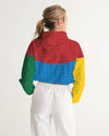 Primary Color Women's Cropped Windbreaker