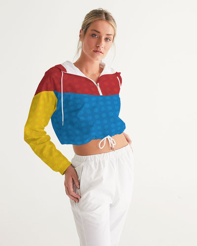 Primary Color Women's Cropped Windbreaker