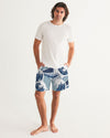 Waves Pattern Men's Swim Trunk