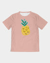 Pop Elements On Pink Kid's T-Shirt