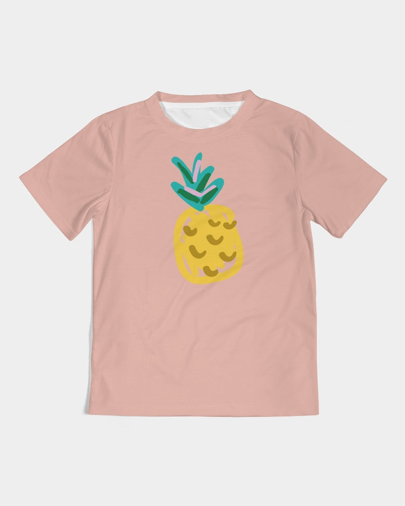 Pop Elements On Pink Kid's T-Shirt