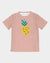 Pop Elements On Pink Kid's T-Shirt