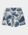 Waves Pattern Men's Swim Trunk