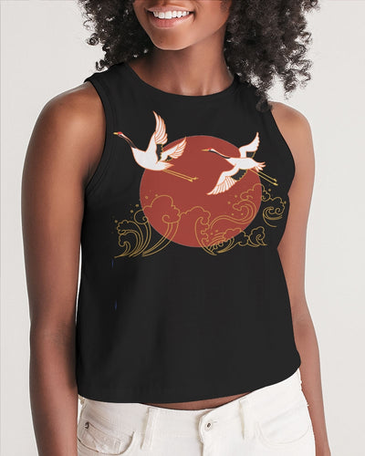 Plum Blossom Women's Cropped Tank