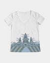 Ocean Waves Women's V-Neck Tee