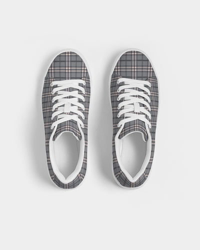 Classical Plaid Men's Faux-Leather Sneaker