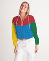 Primary Color Women's Cropped Windbreaker