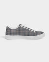 Classical Plaid Men's Faux-Leather Sneaker