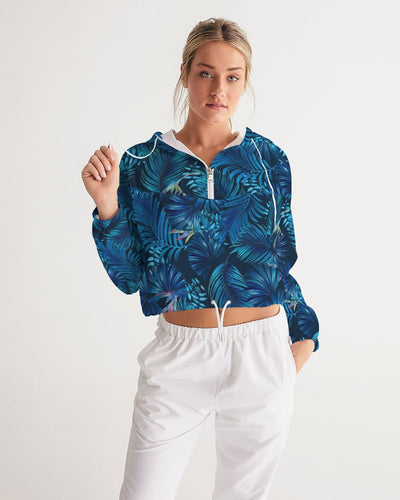 Foliage Women's Cropped Windbreaker