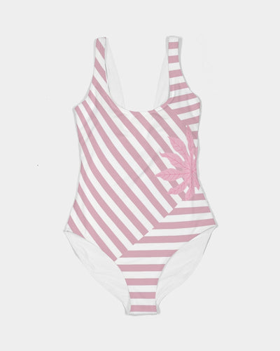 Pink  Flowers Women's One-Piece Swimsuit