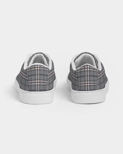 Classical Plaid Men's Faux-Leather Sneaker