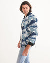 Waves Pattern Men's Bomber Jacket