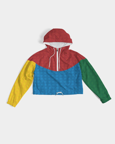 Primary Color Women's Cropped Windbreaker