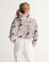 Palm Trees Women's Cropped Windbreaker