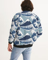 Waves Pattern Men's Bomber Jacket