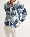 Waves Pattern Men's Track Jacket